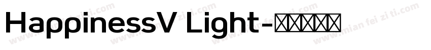 HappinessV Light字体转换